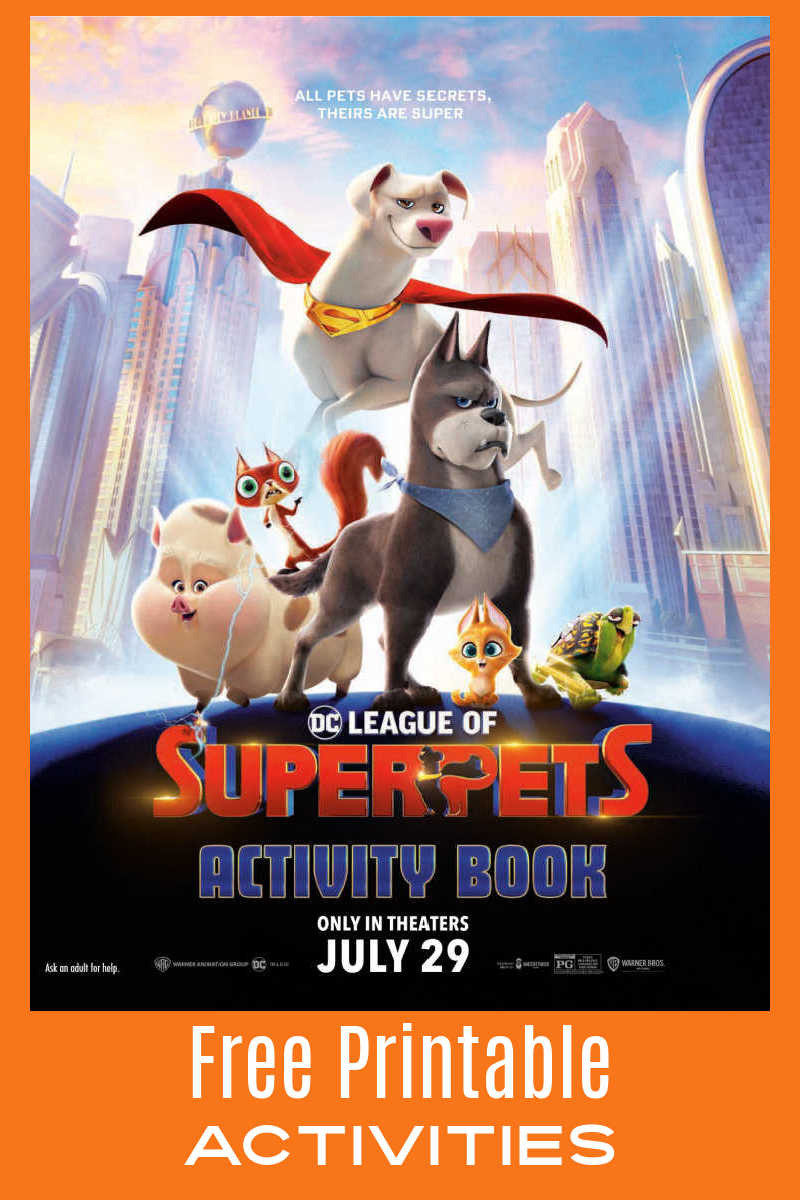 Your kids can have a whole lot of fun, when you download the free DC League of Super Pets printables from the new movie. 