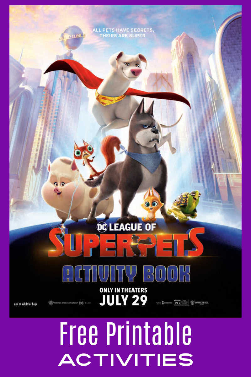 Your kids can have a whole lot of fun, when you download the free DC League of Super Pets printables from the new movie. 