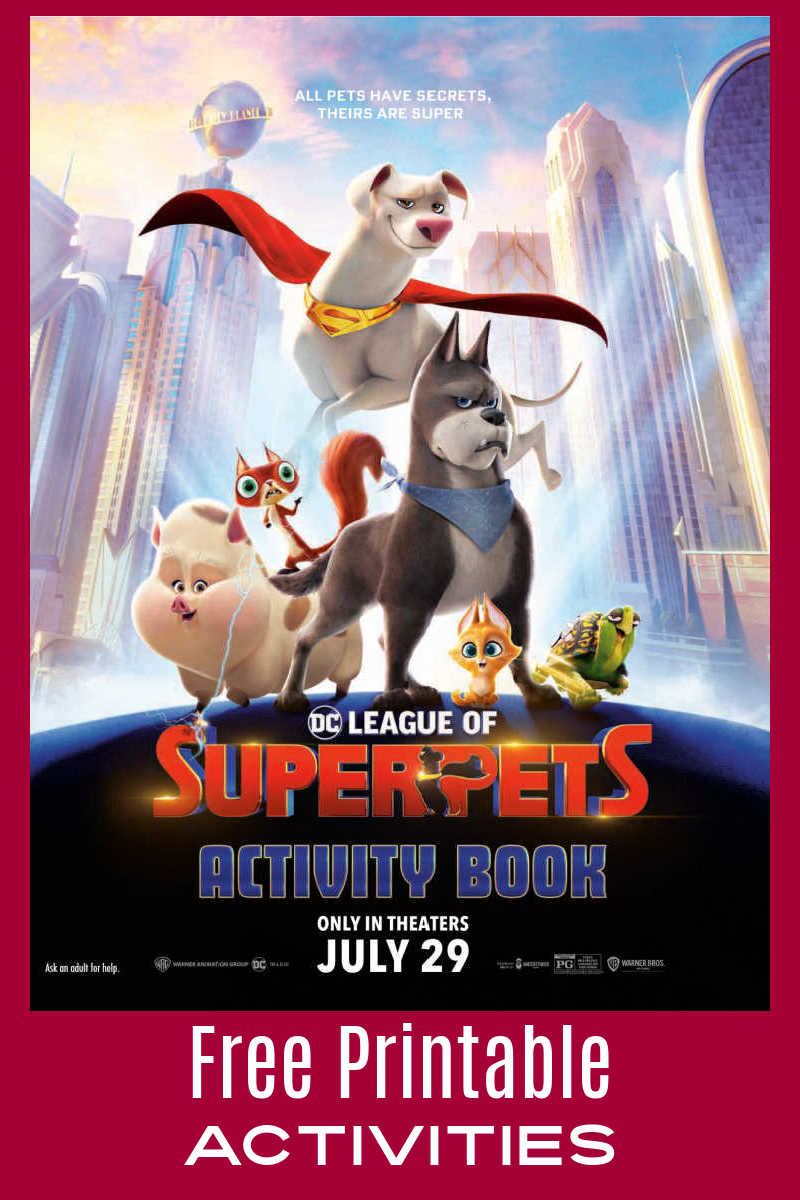 Your kids can have a whole lot of fun, when you download the free DC League of Super Pets printables from the new movie. 