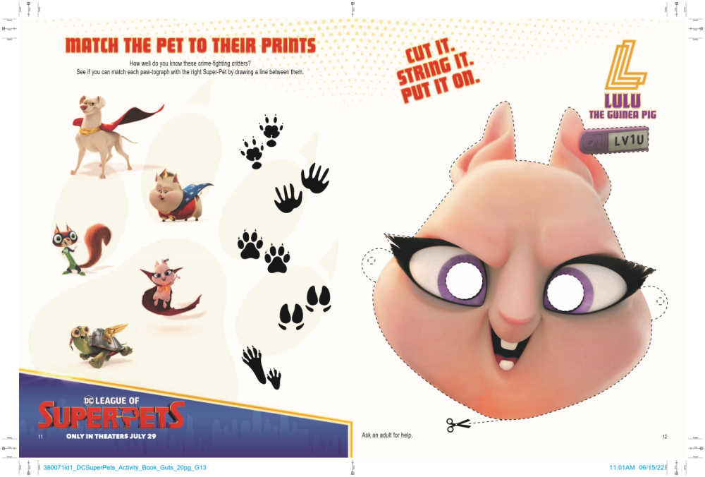 FREE! - DC Super-pets: Masks for Role-Play (Teacher-Made)