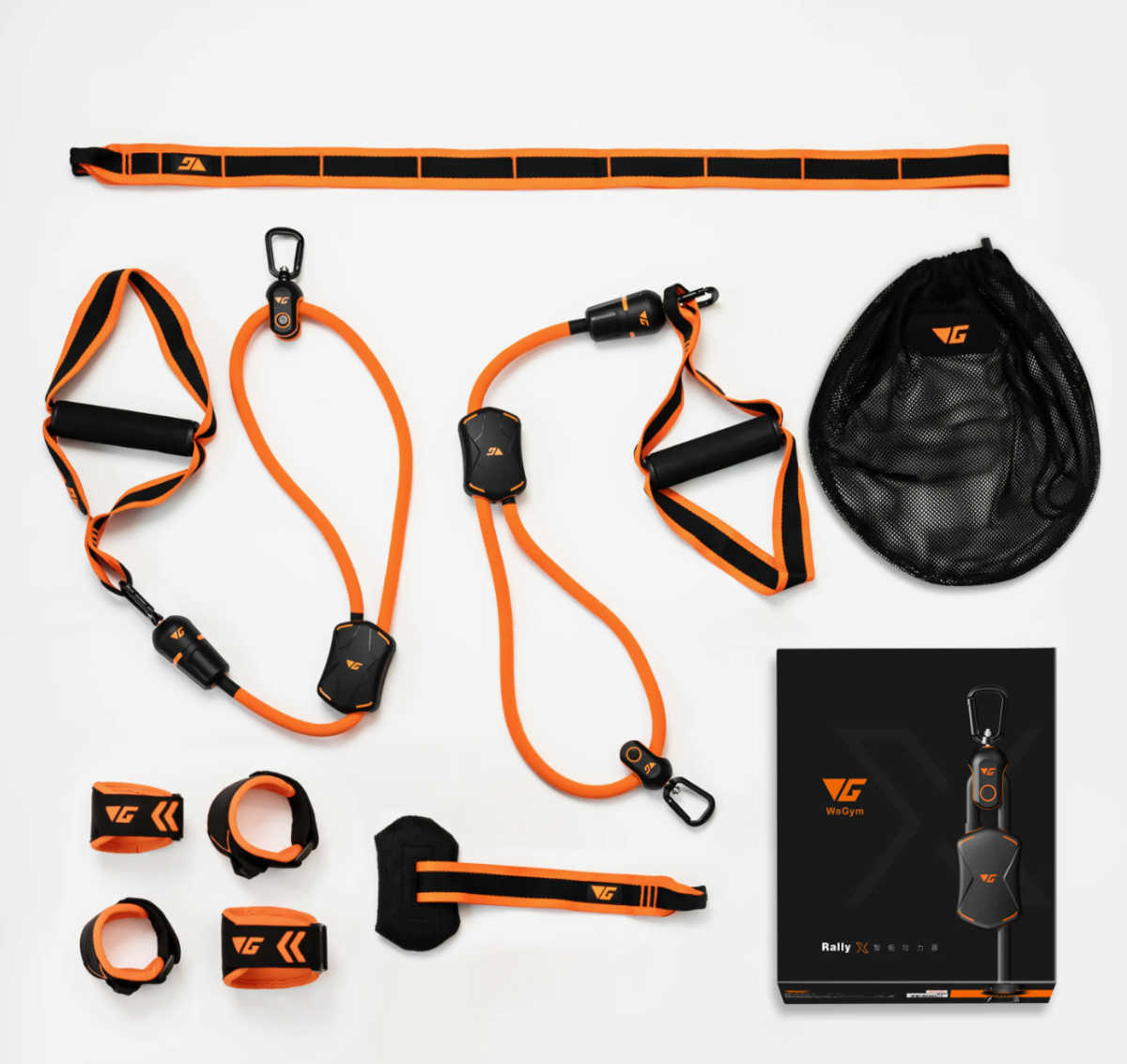 Use the portable WeGym Gym System, when you want to be able to keep up with your workout goals at home or when you are away from home.  