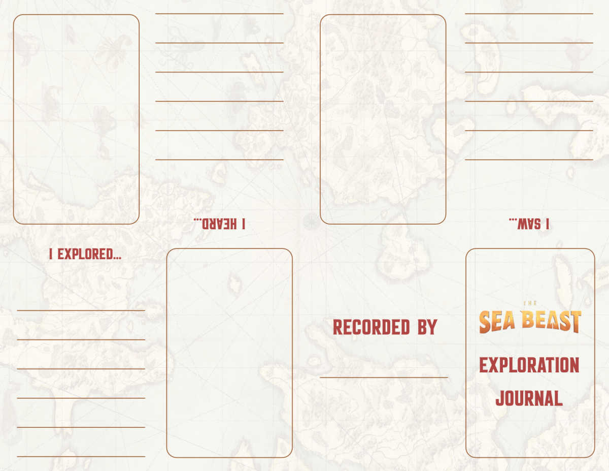 the sea beast journal template