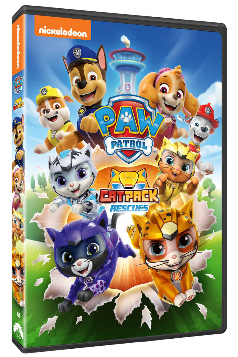 Your kids can watch Paw Patrol Cat Pack Rescues over and over again, when you get the new fun-filled Nickelodeon DVD.