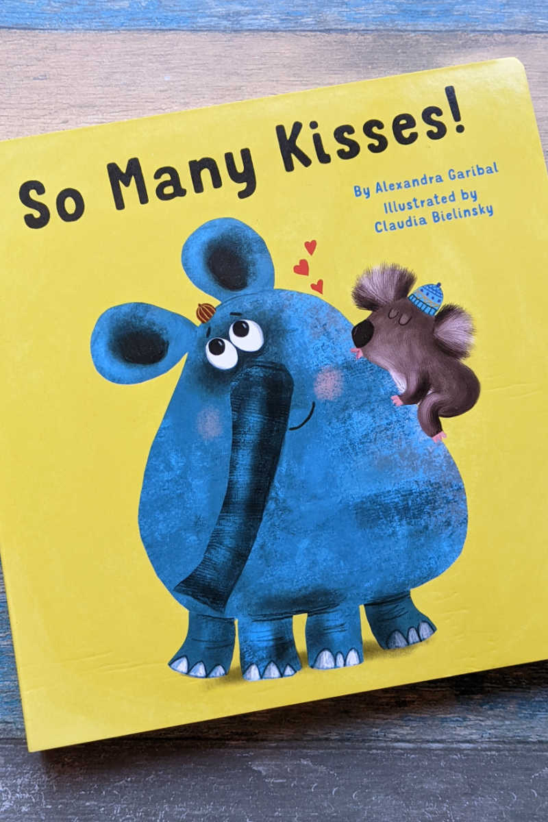 Your child will love it, when you read the adorable new So Many Kisses! board book to them again and again.