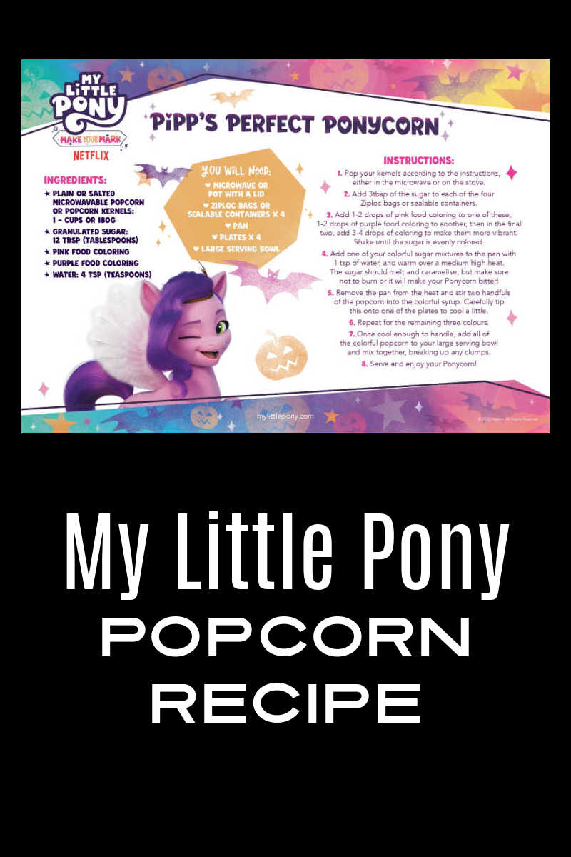 Follow this fun My Little Pony recipe, so you can make pink and purple sweet MLP popcorn that looks fun and tastes great. 