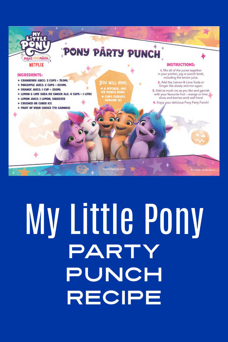This My Little Pony punch recipe is refreshing and easy to make, so you'll want to serve it for a MLP party at home. 