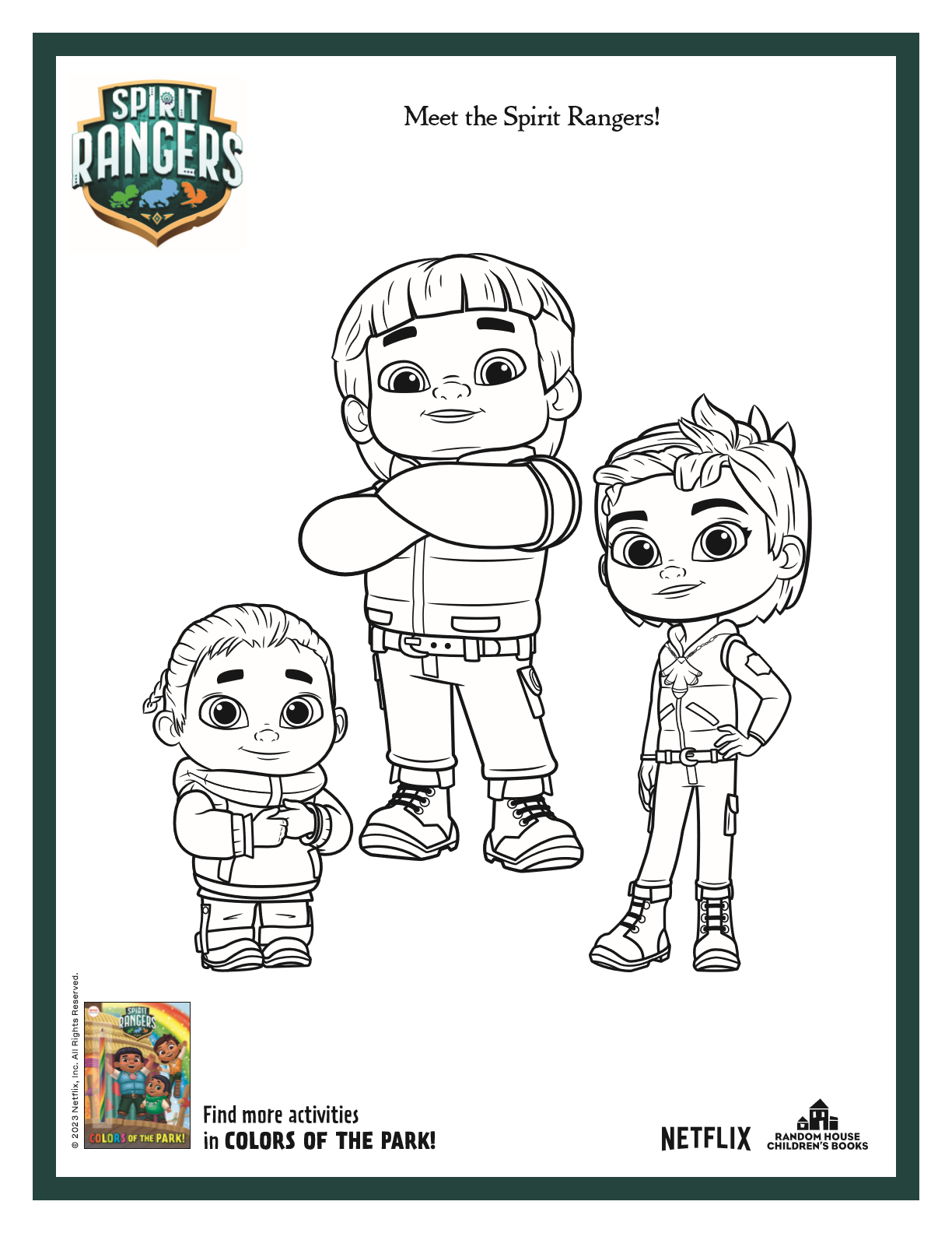 Spirit Rangers Coloring Pages Printable for Free Download