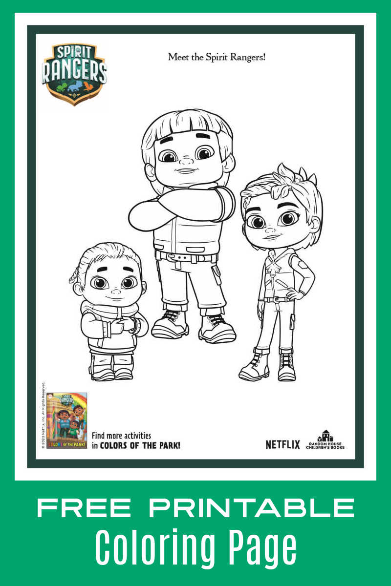 Your child can meet the Spirit Rangers, when they color the Spirit Rangers character coloring page from the Netflix show. 