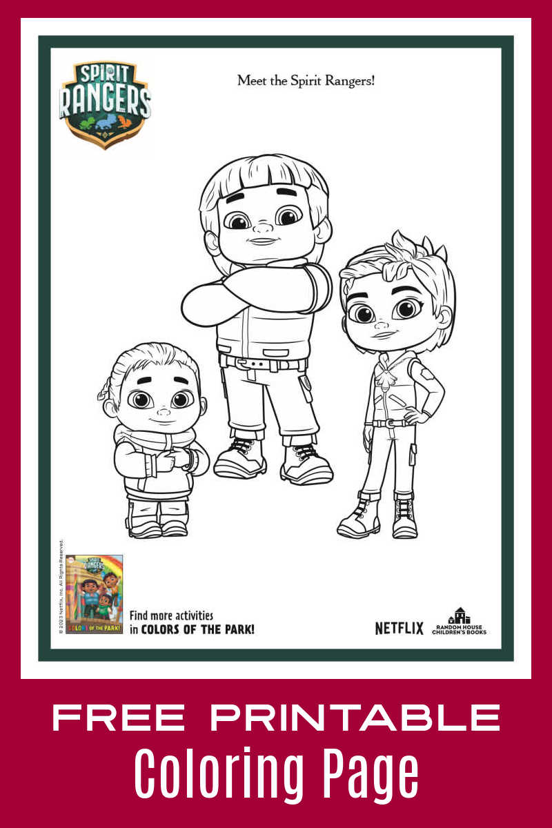 Your child can meet the Spirit Rangers, when they color the Spirit Rangers character coloring page from the Netflix show. 