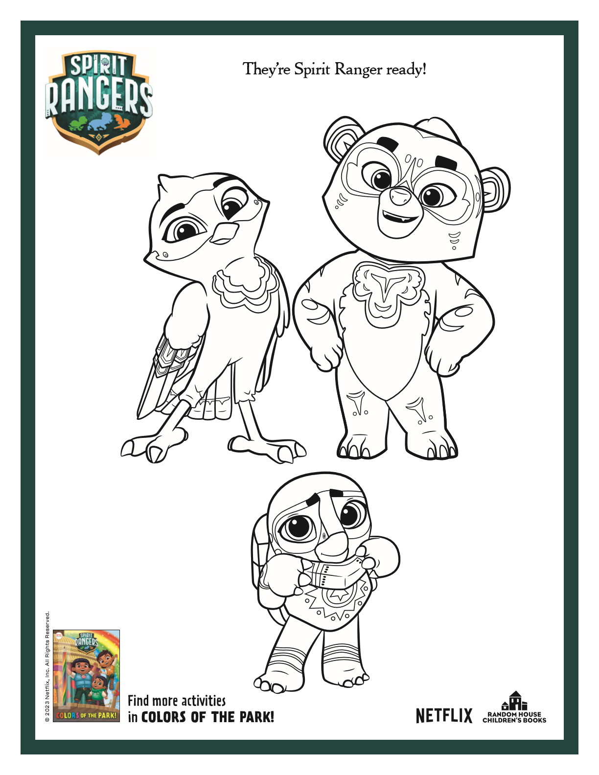 Spirit Rangers Coloring Pages Printable for Free Download