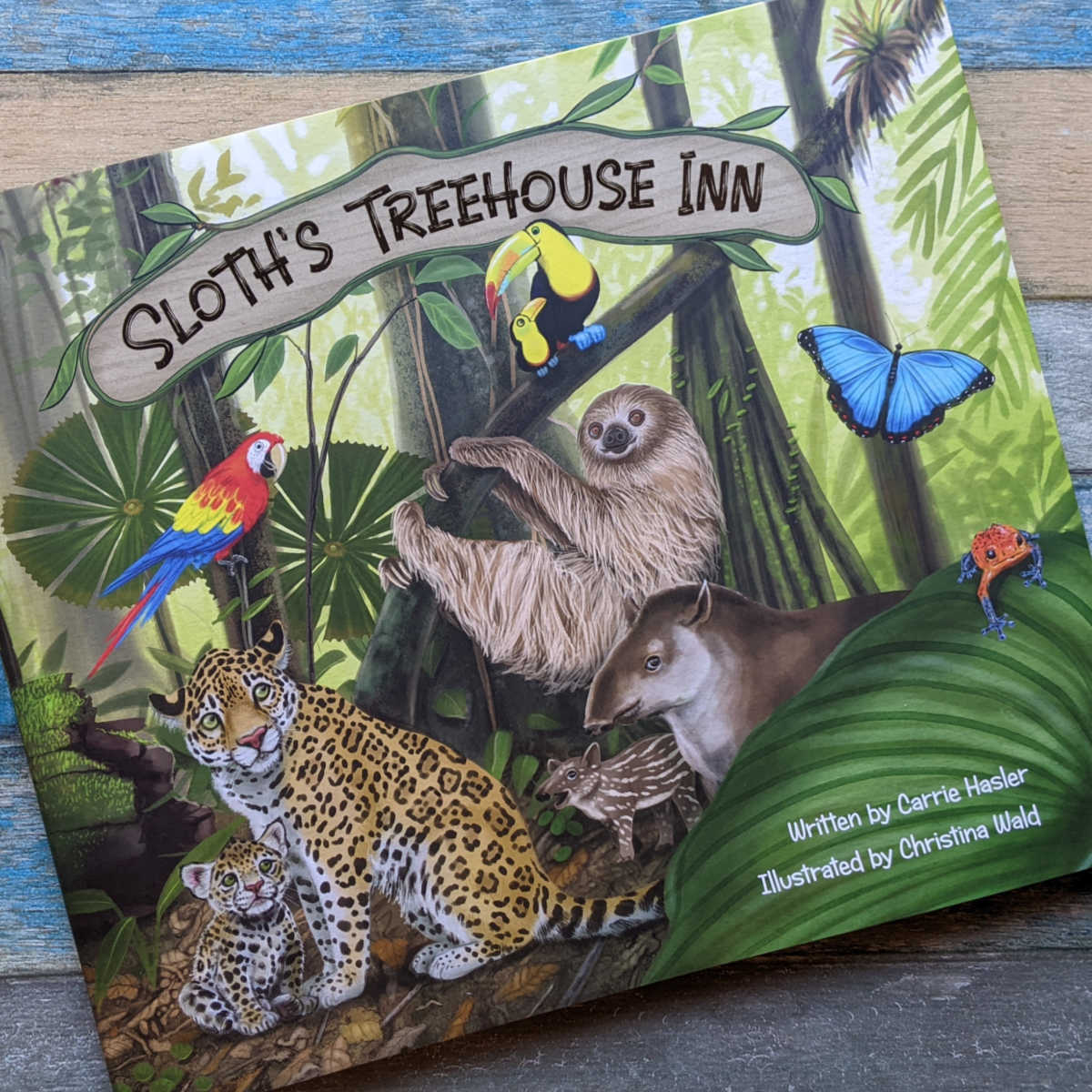 Kids will enjoy the adorable Sloth's Treehouse Inn book as they read the sweet story and learn about zoo animals. 