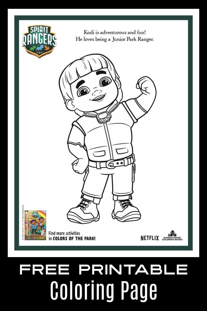 Kids will have fun, when they color the Spirit Rangers Kodi coloring page with markers, colored pencils or crayons.