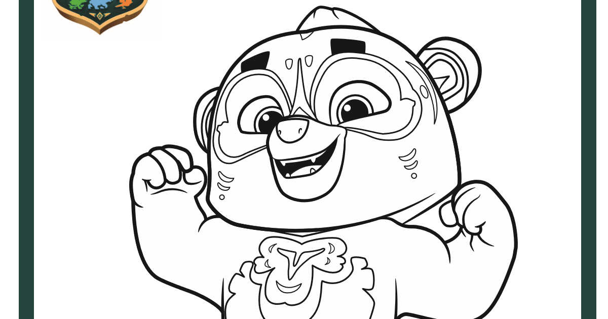 kodi cub coloring page