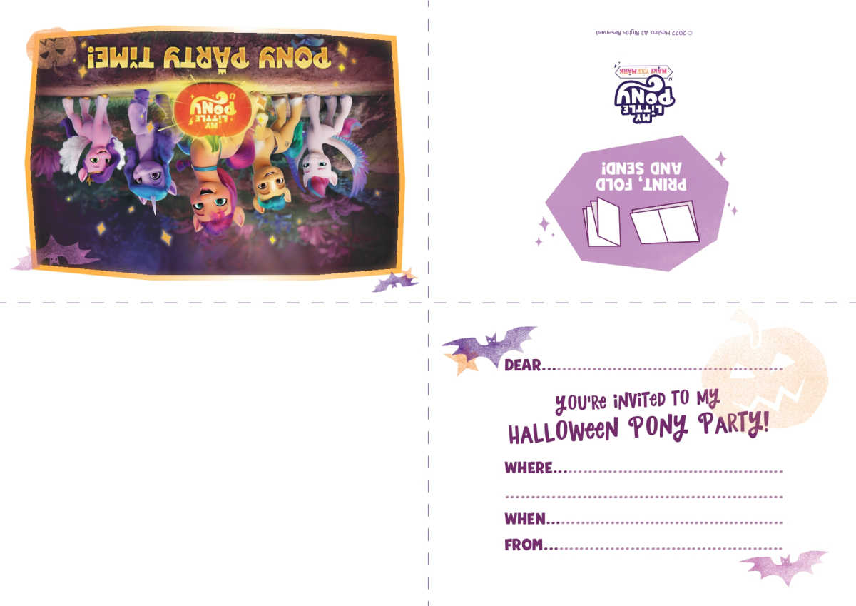 mlp printable party invitation