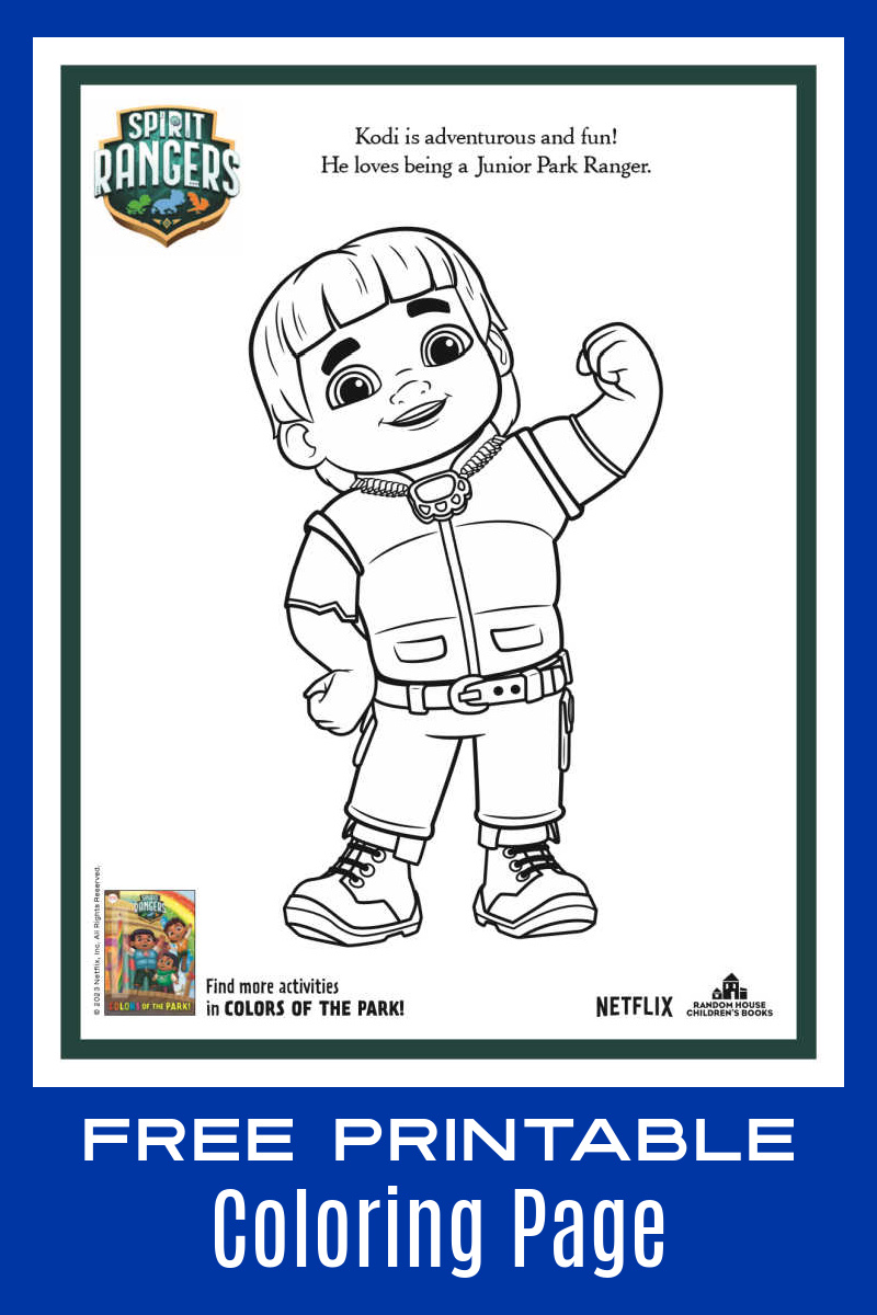 Kids will have fun, when they color the Spirit Rangers Kodi coloring page with markers, colored pencils or crayons.