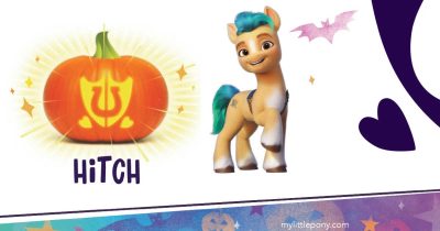 feature my little pony hitch pumpkin stencil