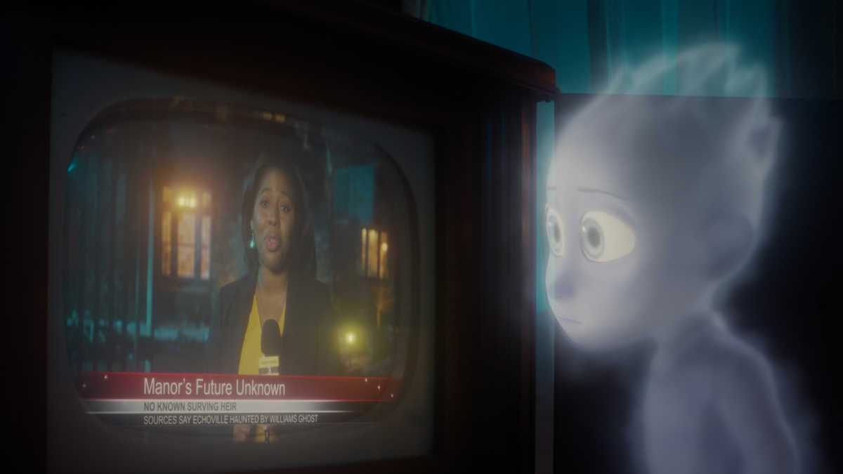 ghost watching tv