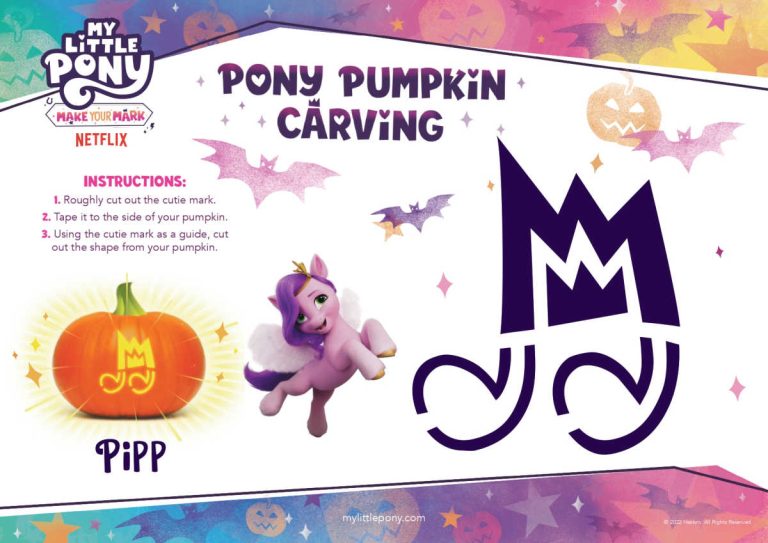 Free Printable MLP Pipp Pumpkin Stencil - Mama Likes This