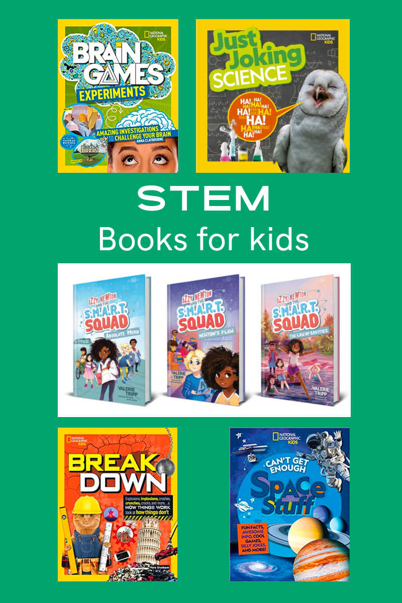 Science, technology, engineering and math absolutely are fun with this fantastic set of Nat Geo STEM books for kids.