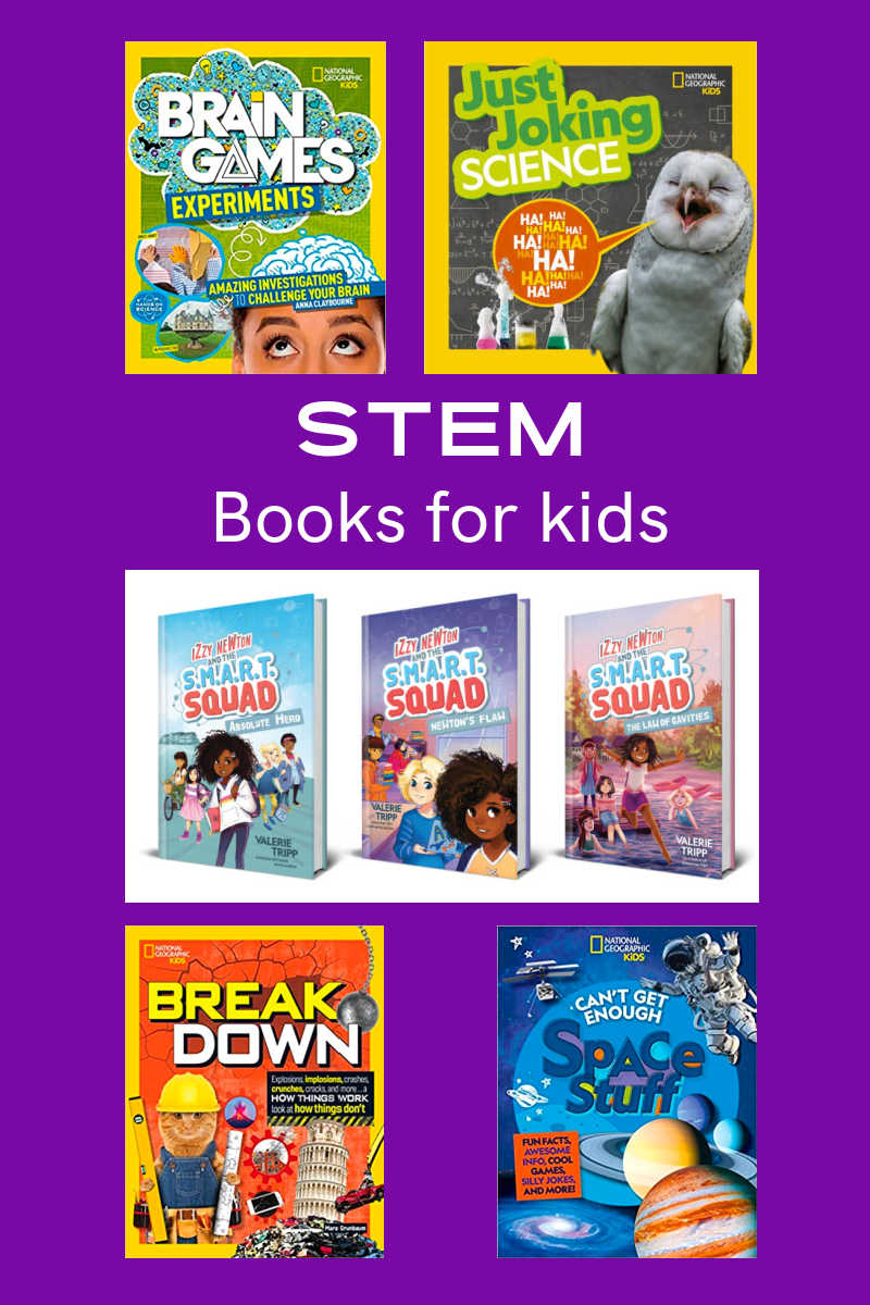 Science, technology, engineering and math absolutely are fun with this fantastic set of Nat Geo STEM books for kids.