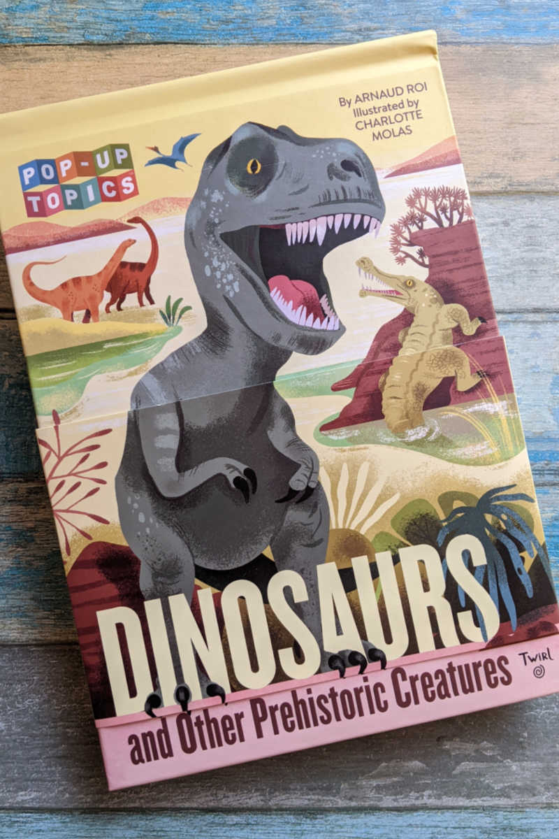 pin dinosaur pop up book