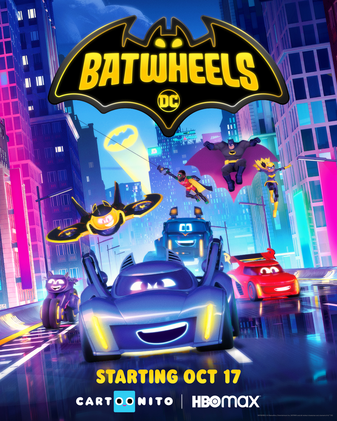 The brand new Batwheels show for kids is full of action packed fun with favorite DC characters and some new ones. 