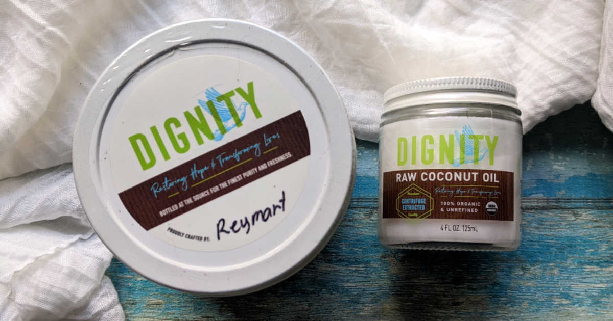 jars of dignity coconut oil