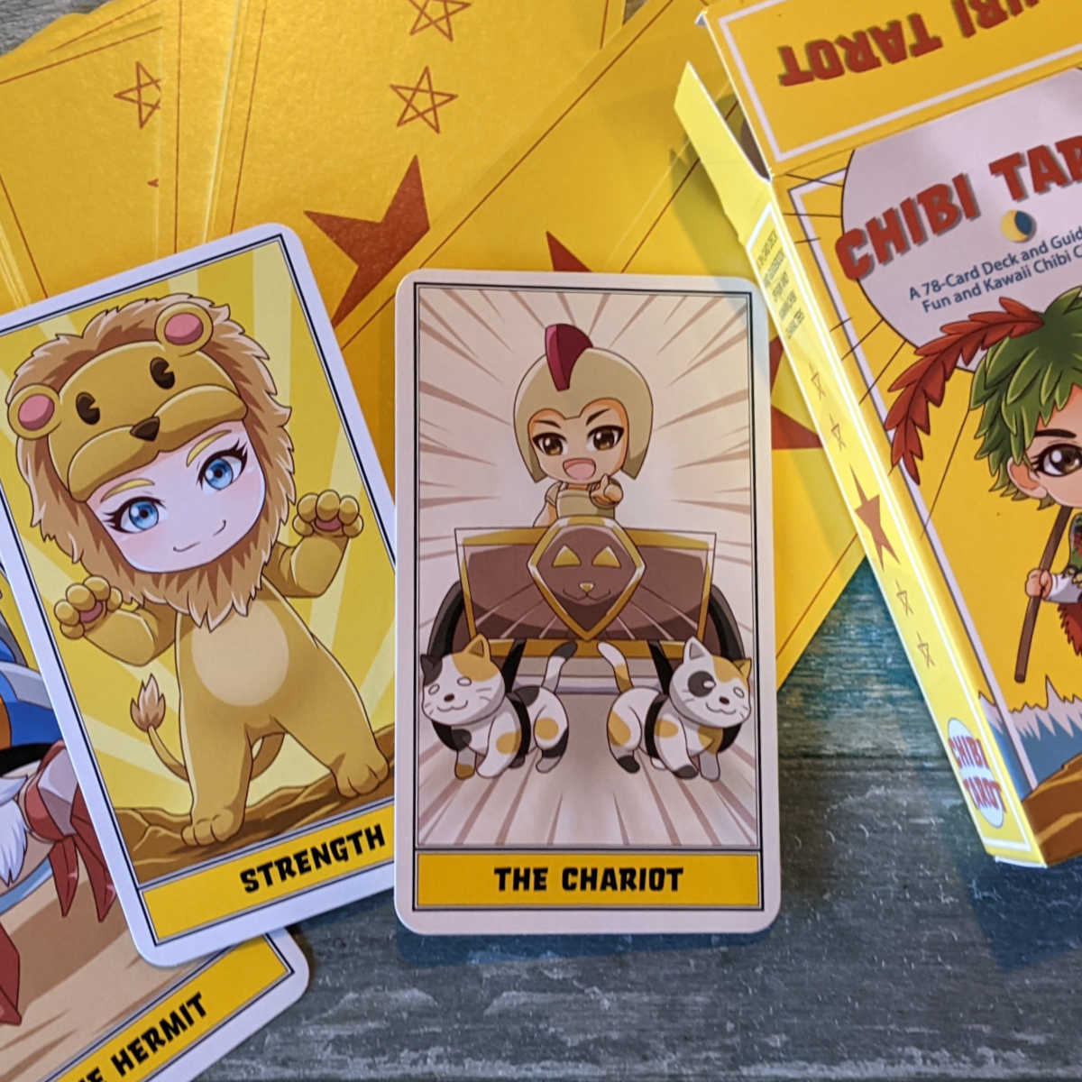 kawaii chibi tarot cards