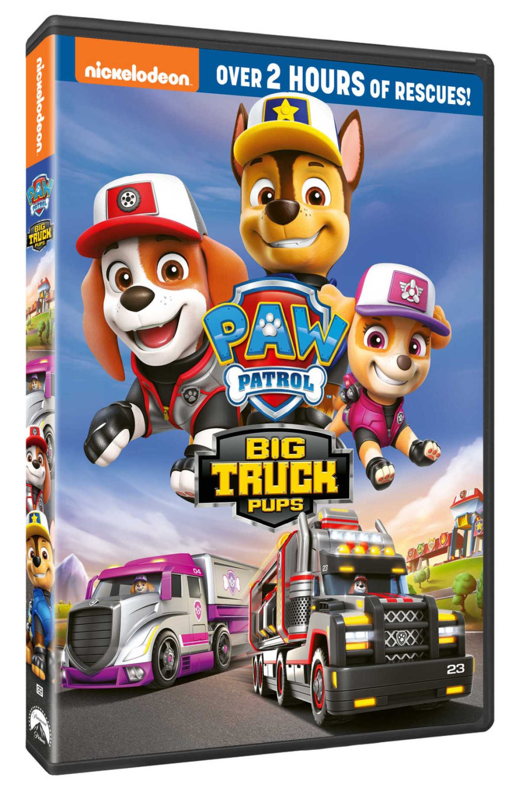 Kids can enjoy over 2 hours of rescues, when you get them the new PAW Patrol Big Truck Pups DVD from Nickelodeon. 