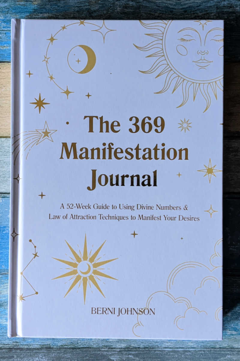 Enjoy 52 weeks of journaling with intention in a beautiful hardcover book with The 369 Manifestation Journal.