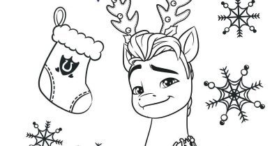 feature hitch christmas coloring page