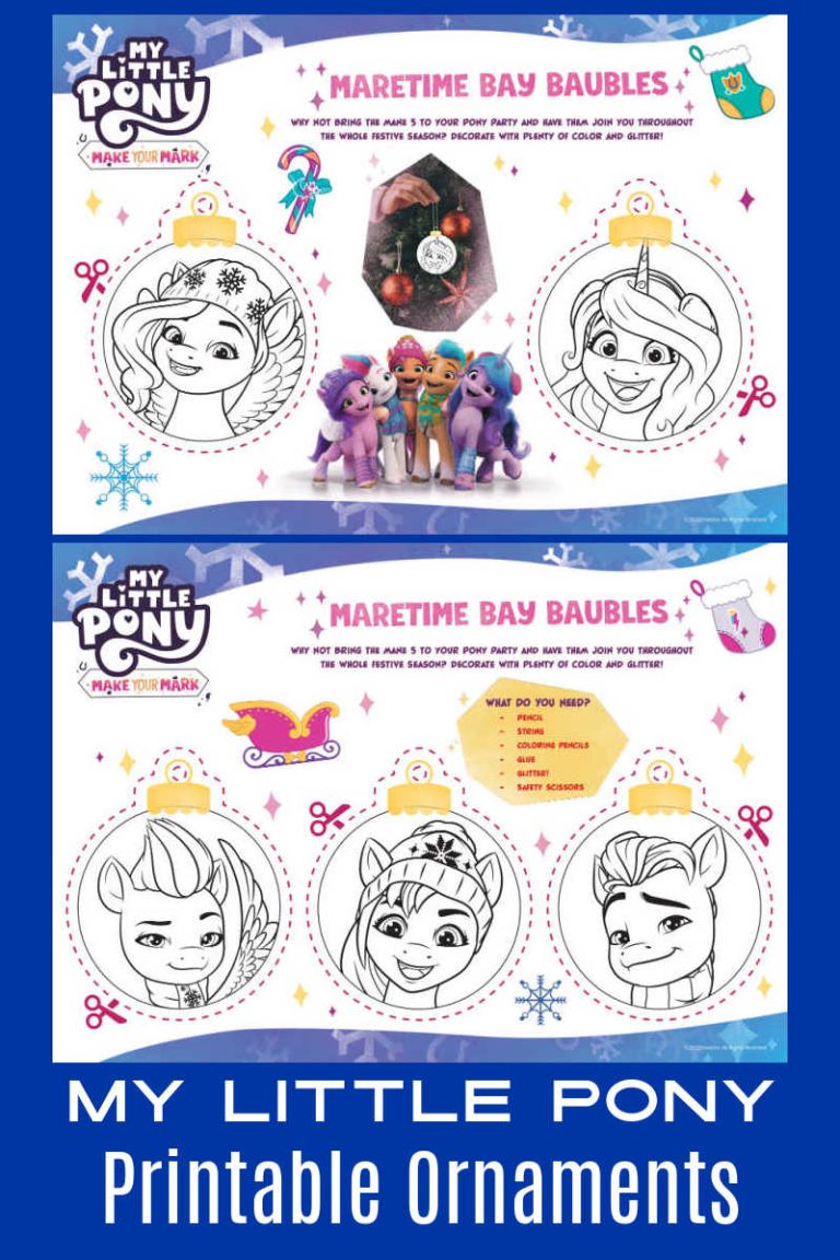 Free Printable My Little Pony Ornaments - Mama Likes This