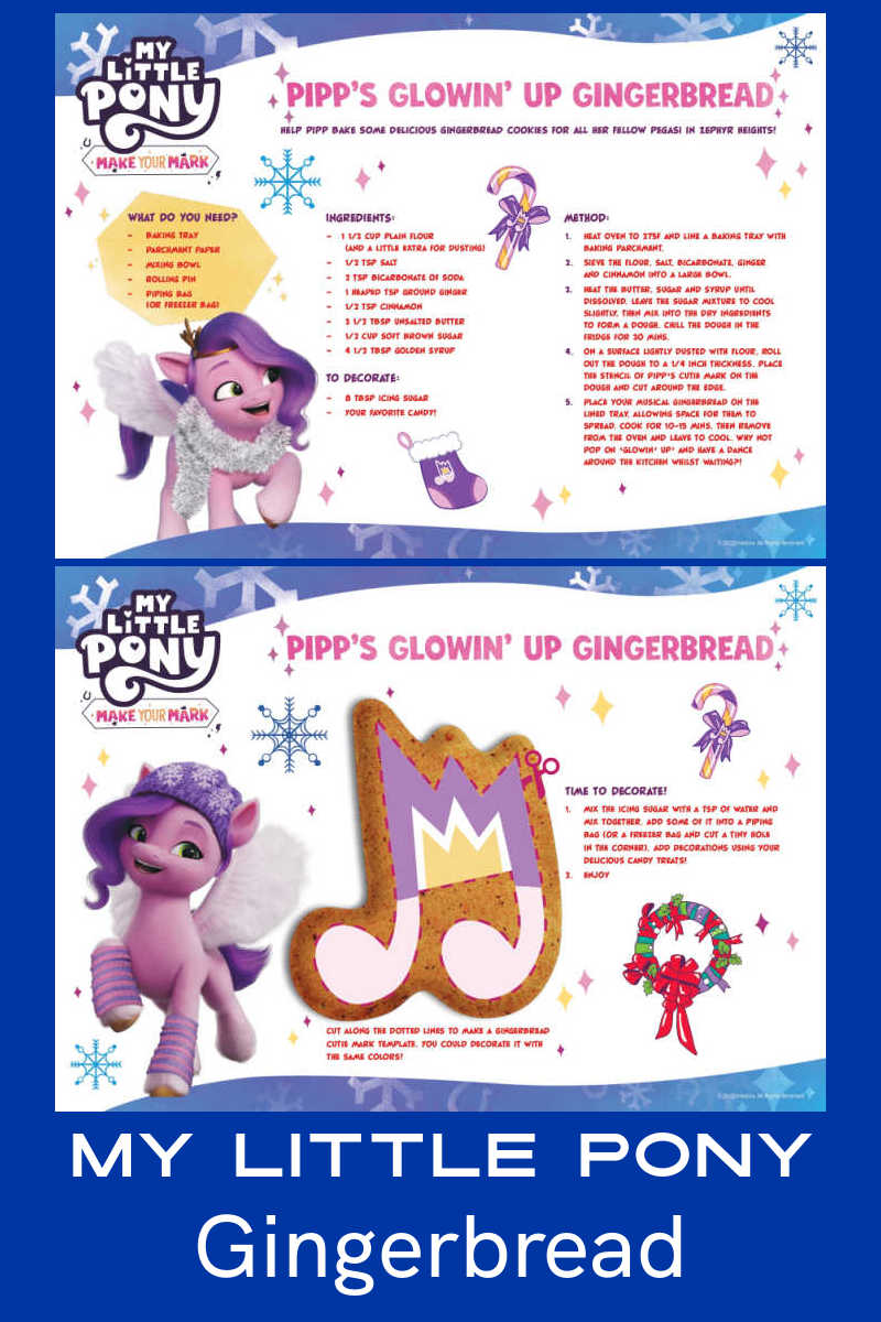 Bake a batch of My Little Pony gingerbread, so that you can have a delicious treat while watching the show on Netflix. 