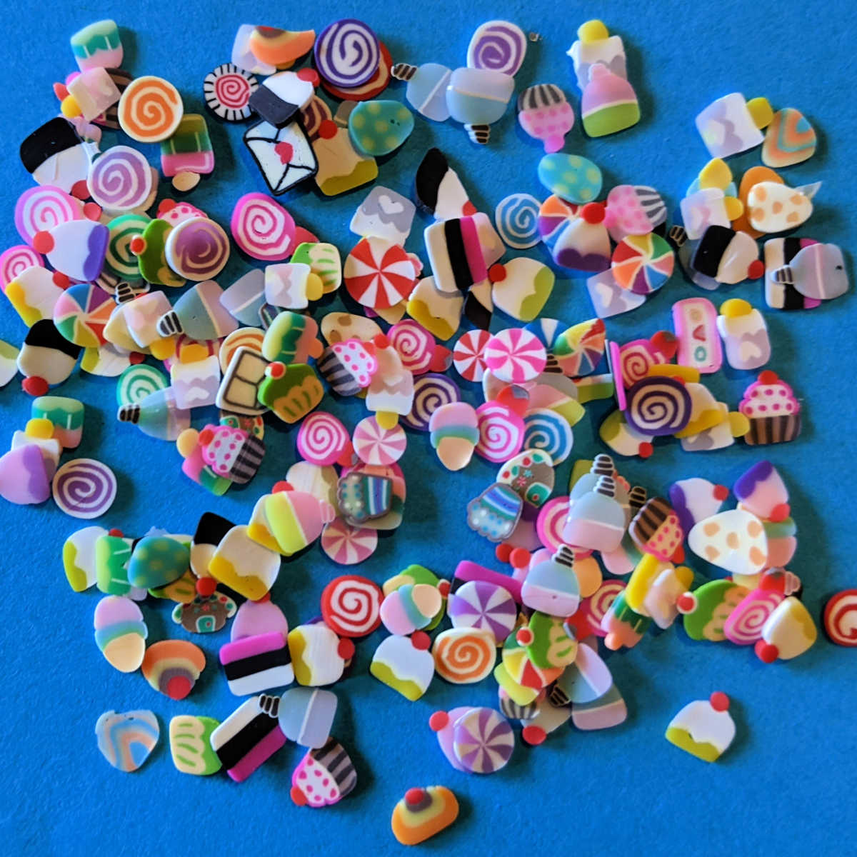 candy and sweet treats polymer slices