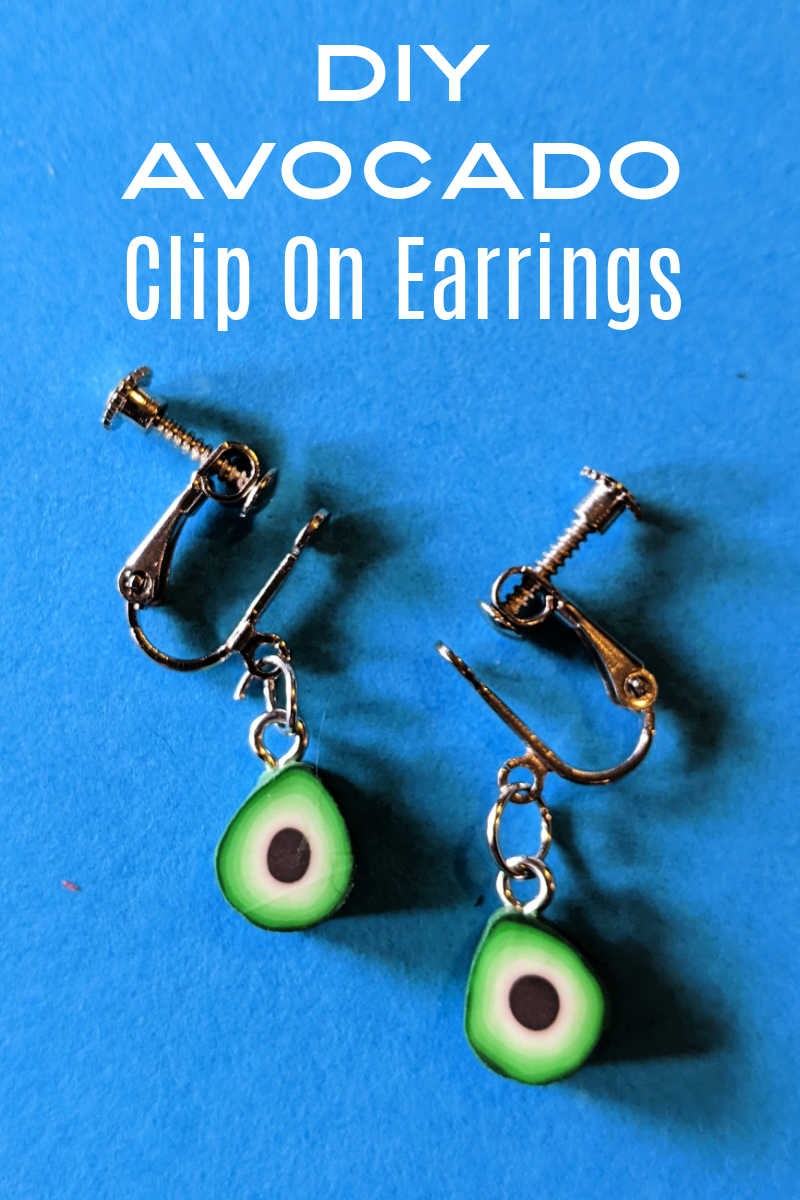 It's easy to make these cute DIY avocado clip on earrings, so you can show off your love of avocados and guacamole. 