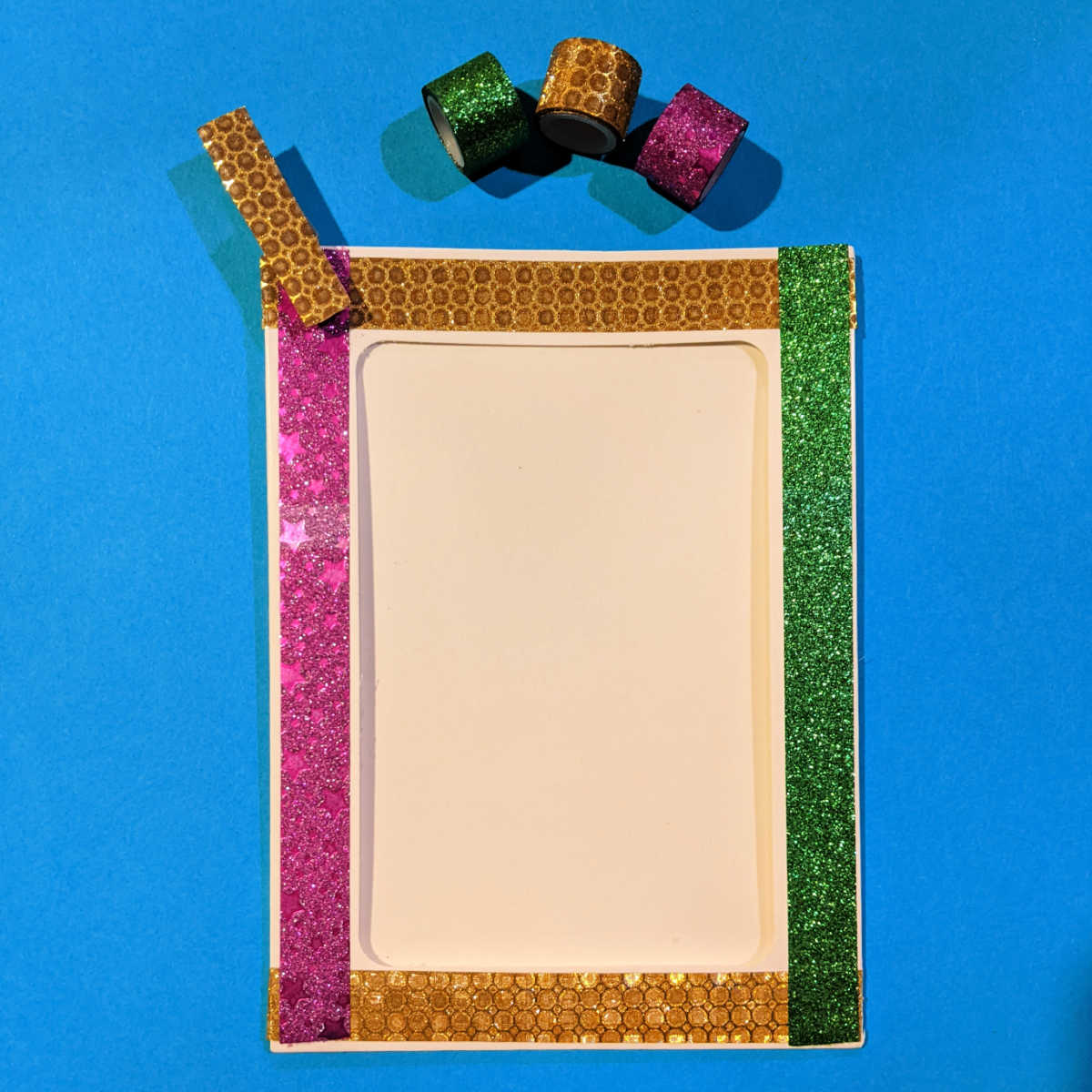 diy mardi gras frame craft