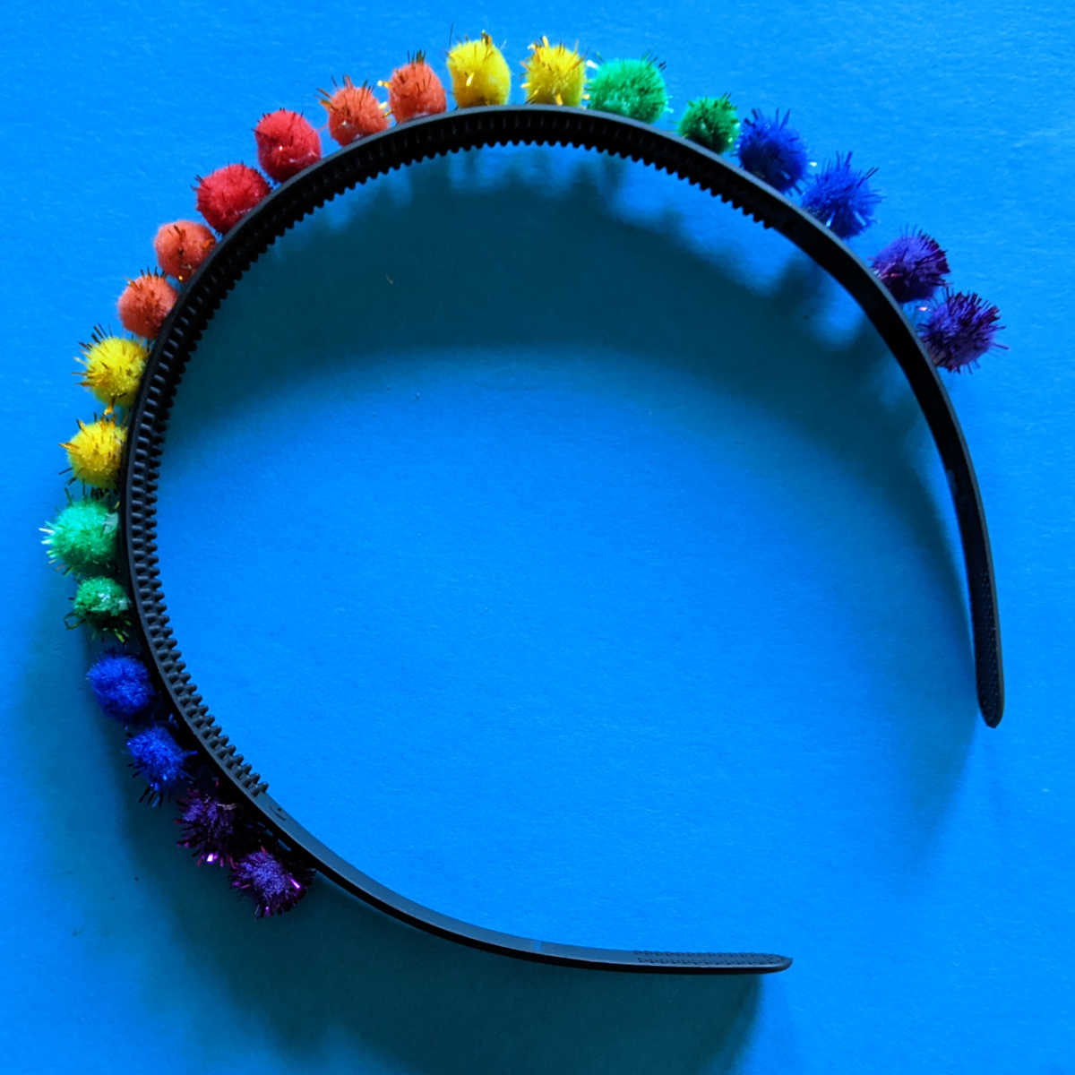 easy rainbow headband craft