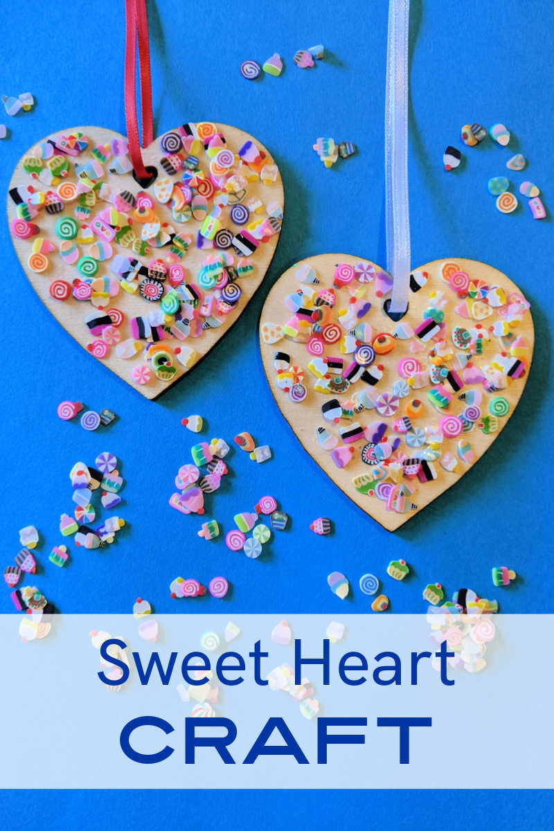 This Valentine sweet heart craft is perfect for the holiday, since candy, treats and hearts are made for Valentine's Day!