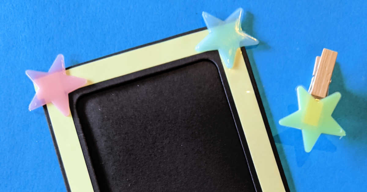 feature glow in the dark frame craft