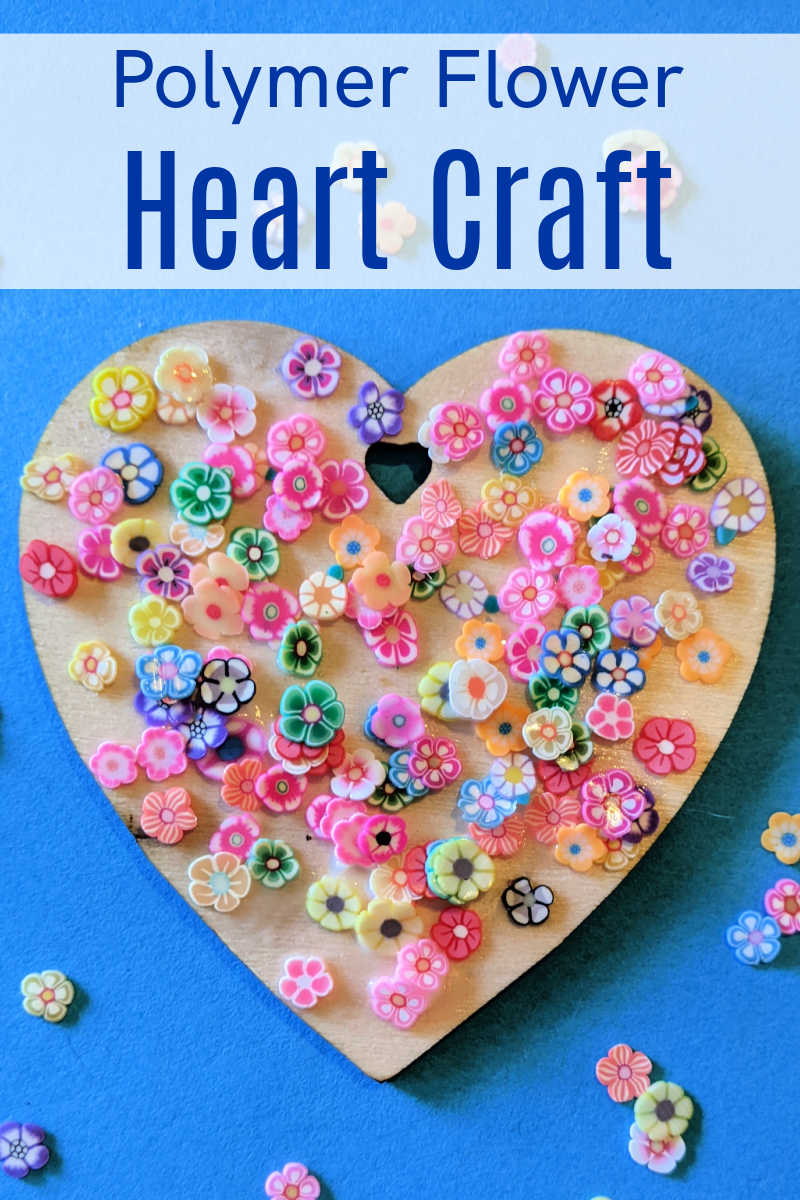 An easy flower heart craft is fun for Valentine's Day or anytime you want to enjoy crafting and pretty colorful flowers.