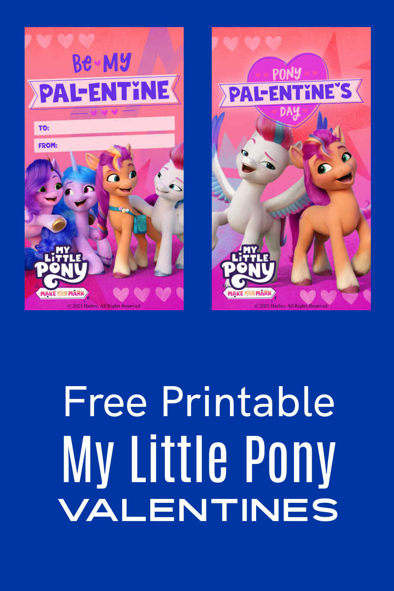 Have a My Little Pony Valentine's Day with these free printable MLP valentines featuring the cute ponies from the Netflix show. 