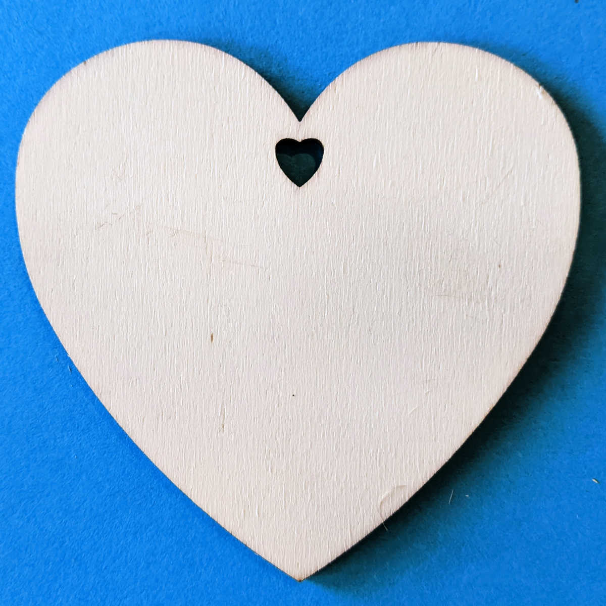heart unfinished wood for crafting