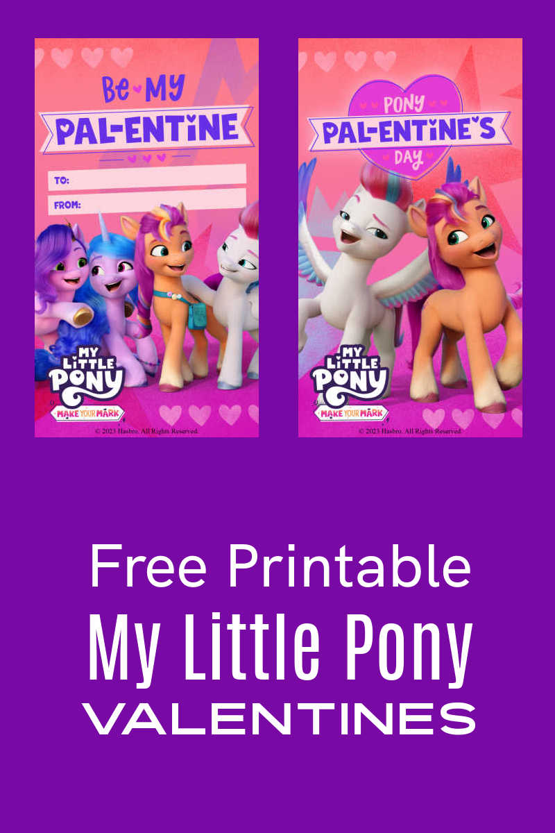 Have a My Little Pony Valentine's Day with these free printable MLP valentines featuring the cute ponies from the Netflix show. 