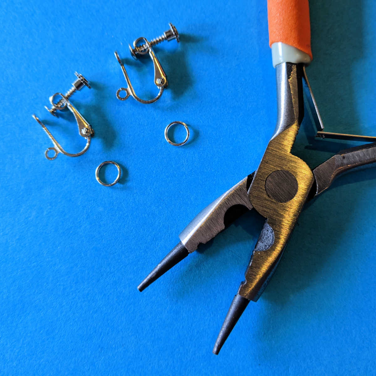 pliers ear clips and jump rings