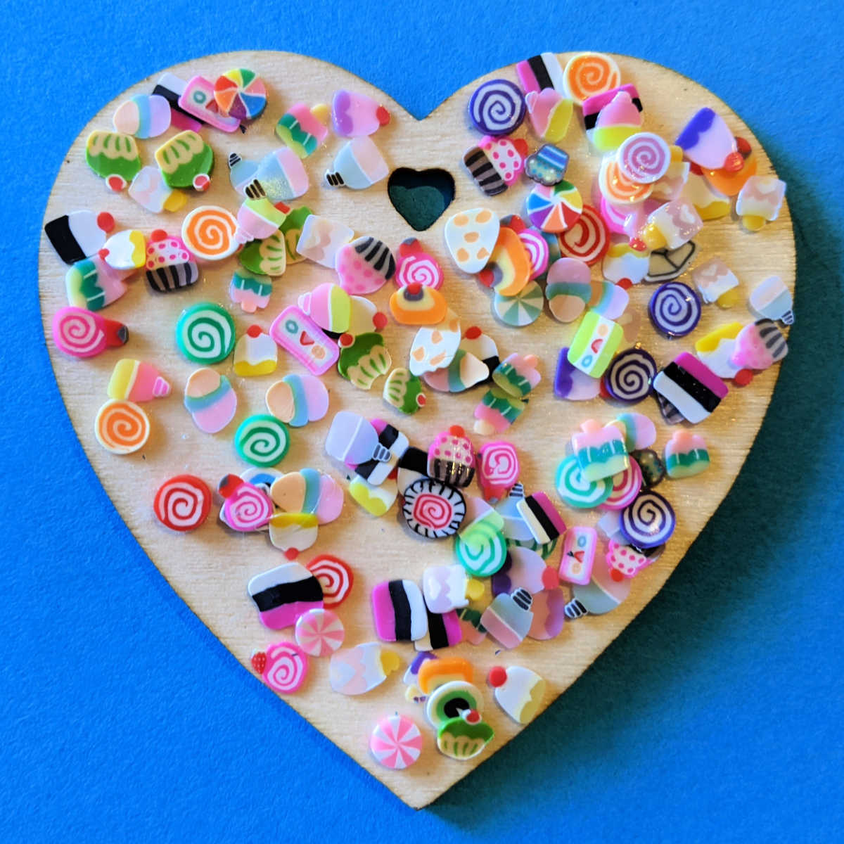 DIY Unfinished Wood Heart Shapes, Craft Kits, Valentine's Day, 6 Pieces