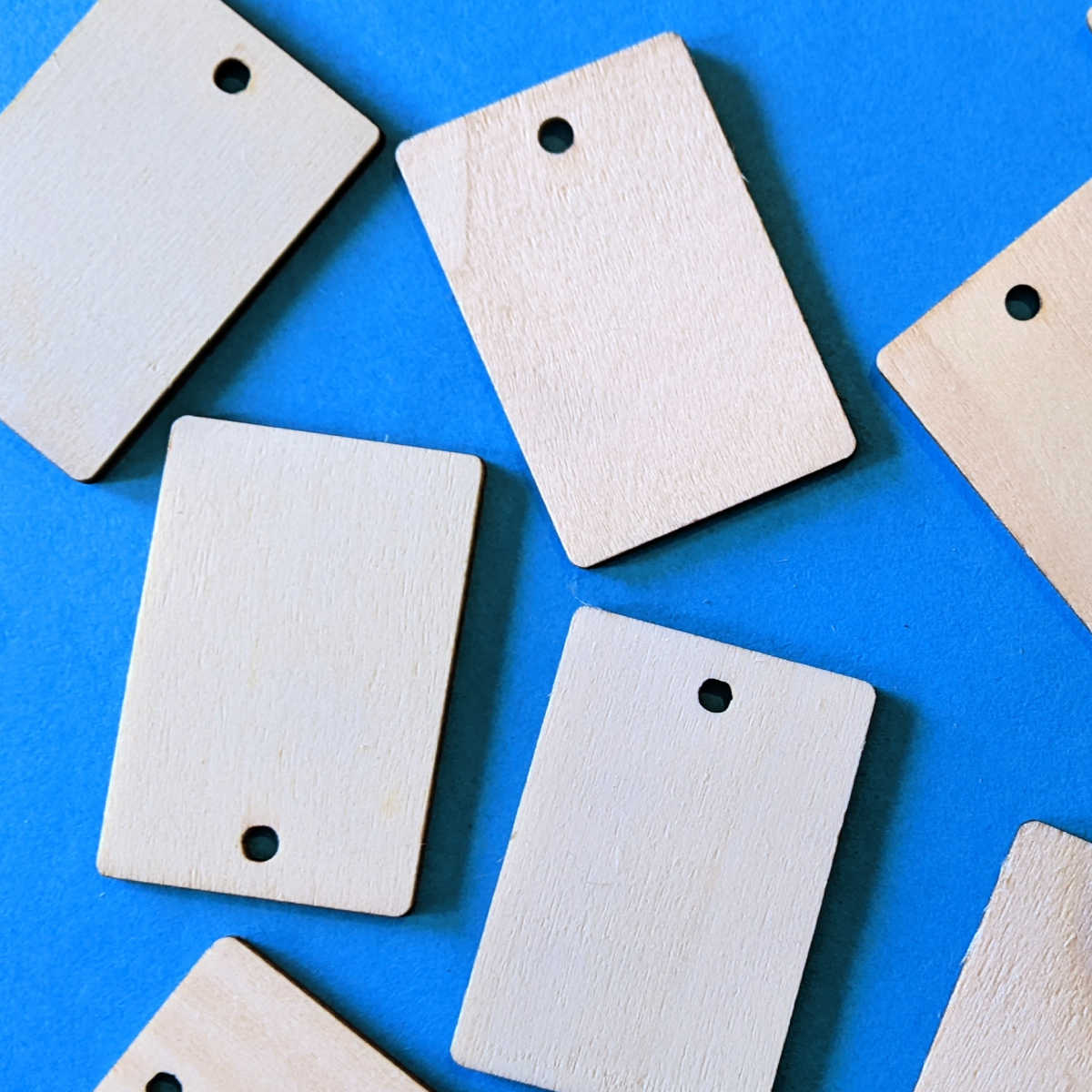 rectangle unfinished wood gift tags