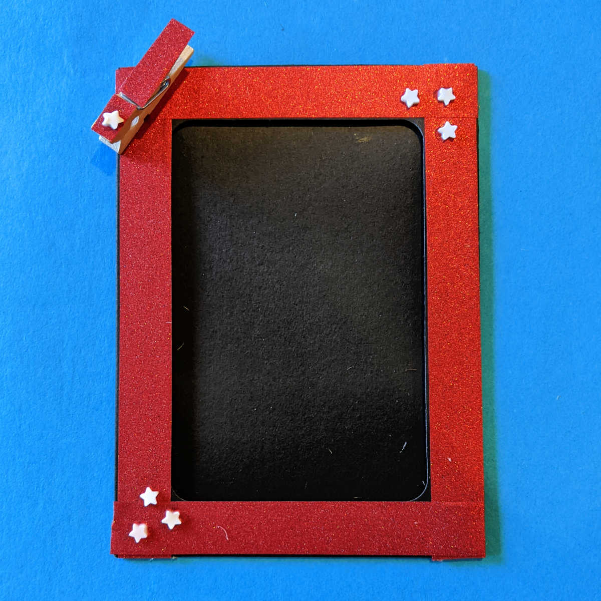 red black white school spirit frame