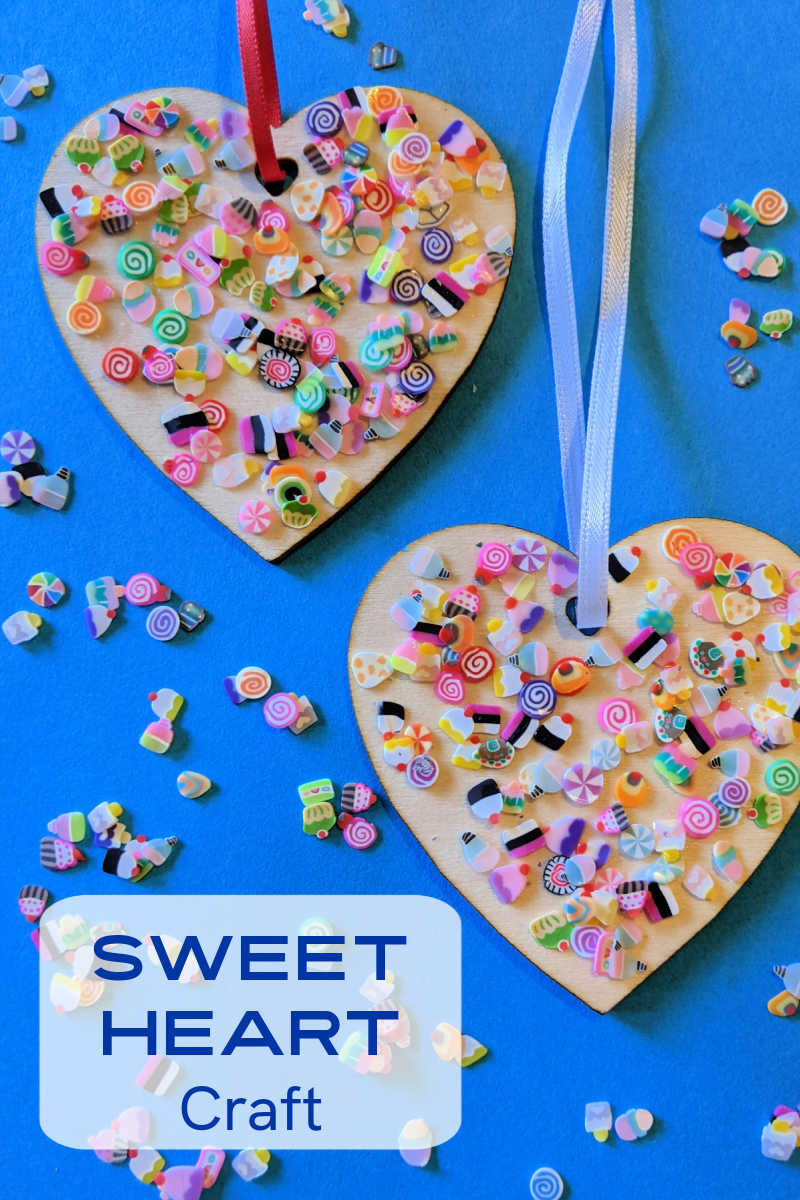 This Valentine sweet heart craft is perfect for the holiday, since candy, treats and hearts are made for Valentine's Day!