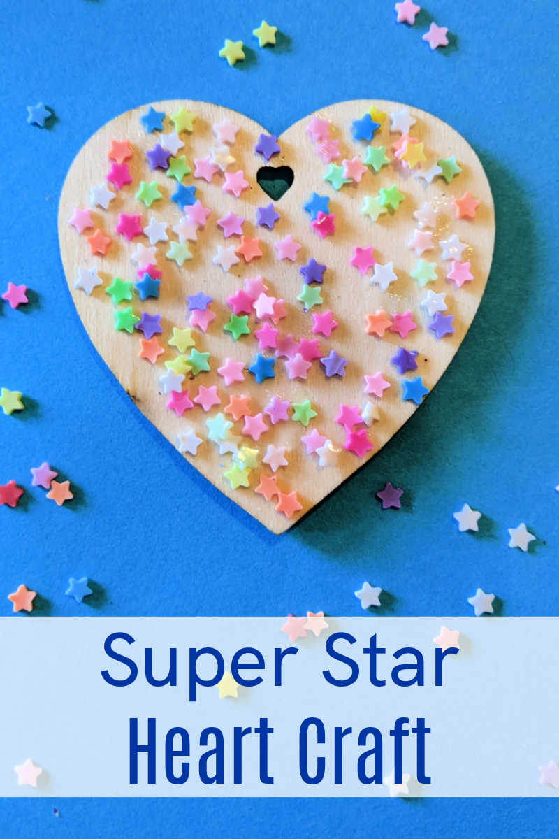 Make a Valentine super star heart craft with polymer stars to let a loved one know that you think they are really special.