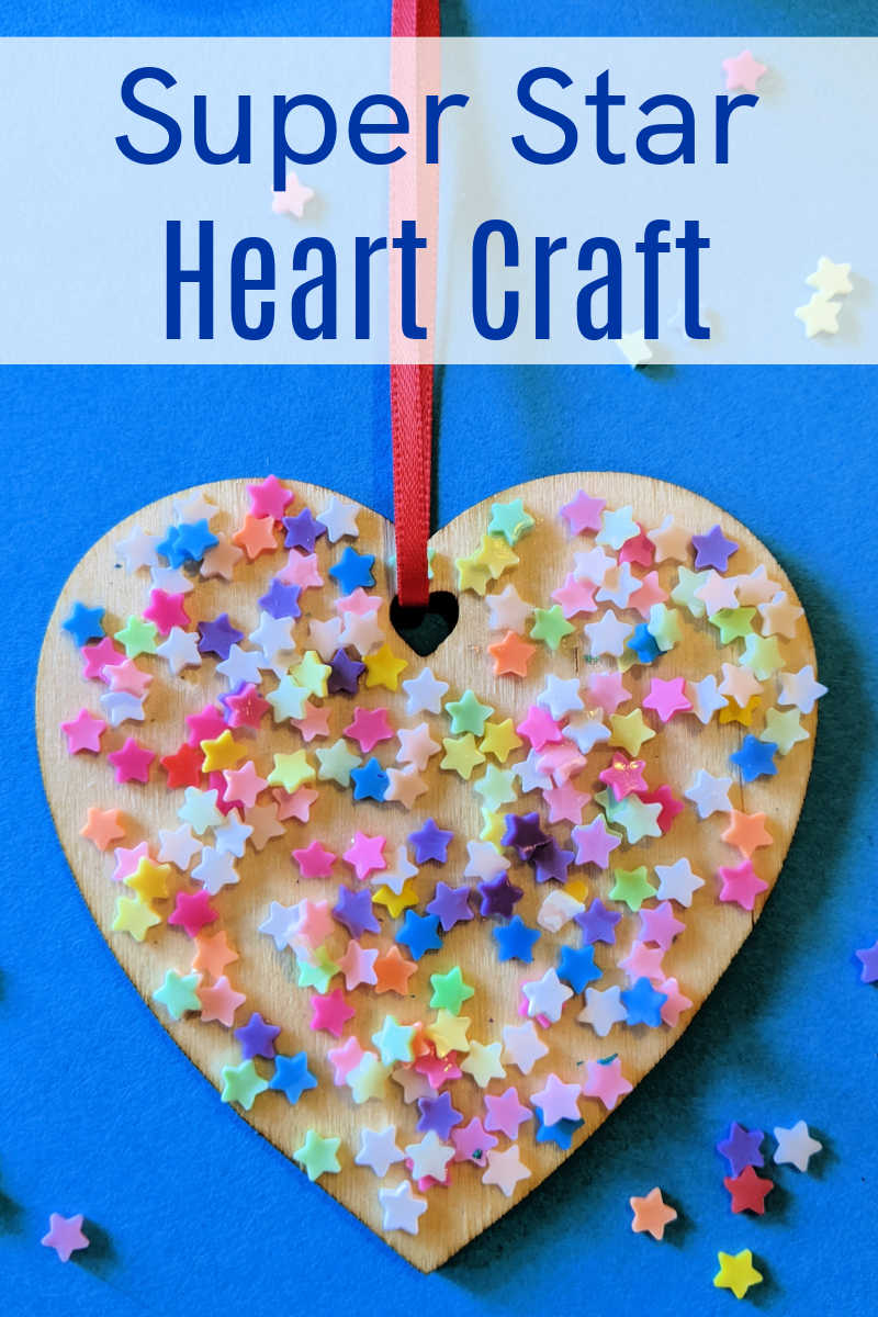 Make a Valentine super star heart craft with polymer stars to let a loved one know that you think they are really special.